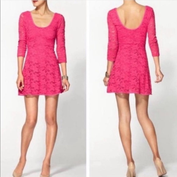 Free People Lace Skater‎ Dress - Picture 1 of 5
